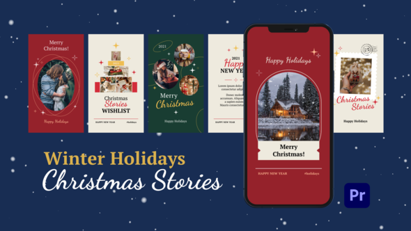 Winter Holidays Christmas Stories for Premiere Pro