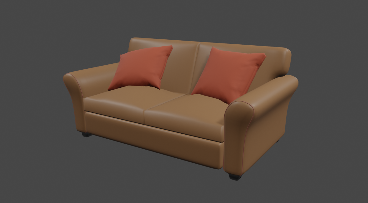 Base Mesh 3d Model Sofa By Zahracreative12 