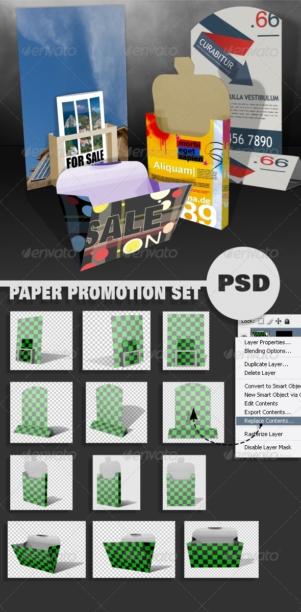Paper Promotion Set - Miscellaneous Packaging