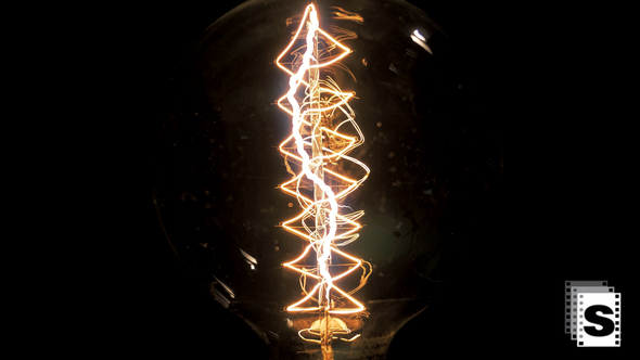 Electric Sparks In A Lamp 2