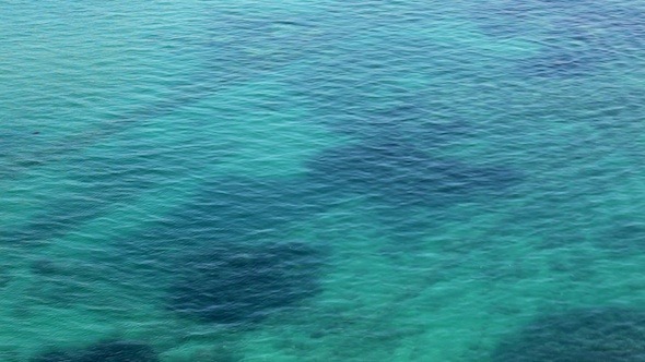 Aerial View Of Water Surface Mediterranean Sea