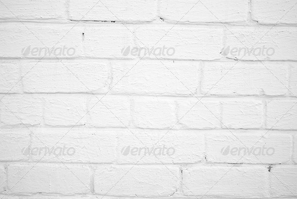 White Brick Wall Pattern - Stone Textures