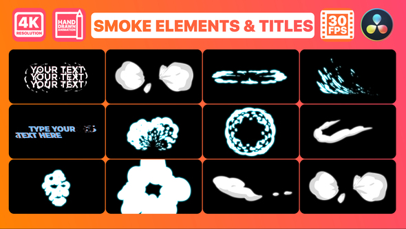 Smoke And Titles for DaVinci Resolve