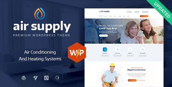 Air Supply | Conditioning Company and Heating Services WordPress Theme + RTL