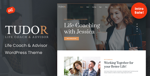 Tudor – Life Coach & Advisor WordPress Theme
