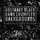 Abstract Black Dark Crumpled Backgrounds