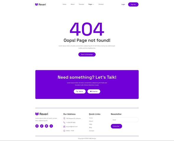 Reveri - Education & Online Courses Elementor Template Kit