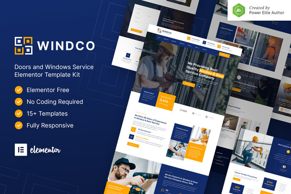 Windco – Doors & Windows Service Elementor Template Kit