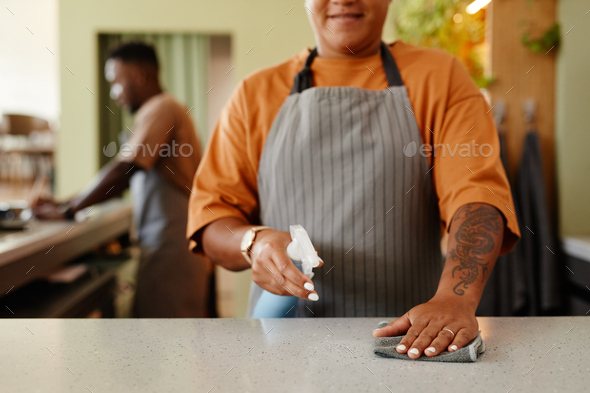 Preparing For Workday In Cafe - Stock Photo - Images