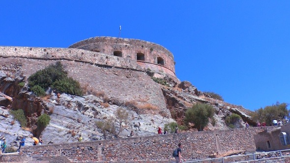 Closeup Of Medieval Venetian Castle, Crete