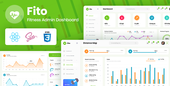 Excellent Fito - React Redux Fitness Admin Dashboard Template