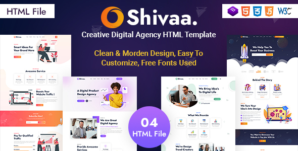 Super Shivaa - Creative Agency Bootstrap Template