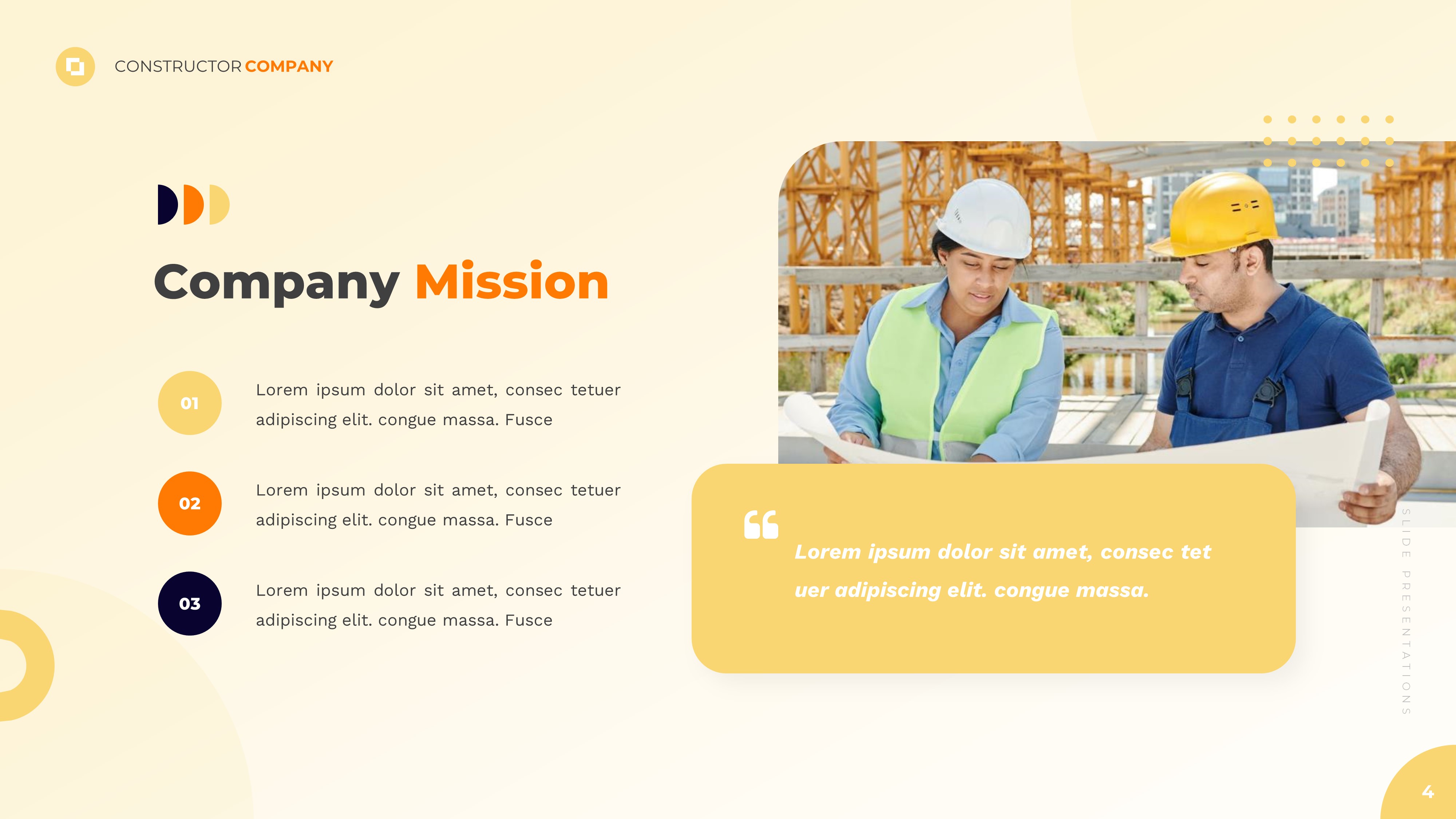 Constructor - Construction & Industrial Google Slides Template ...