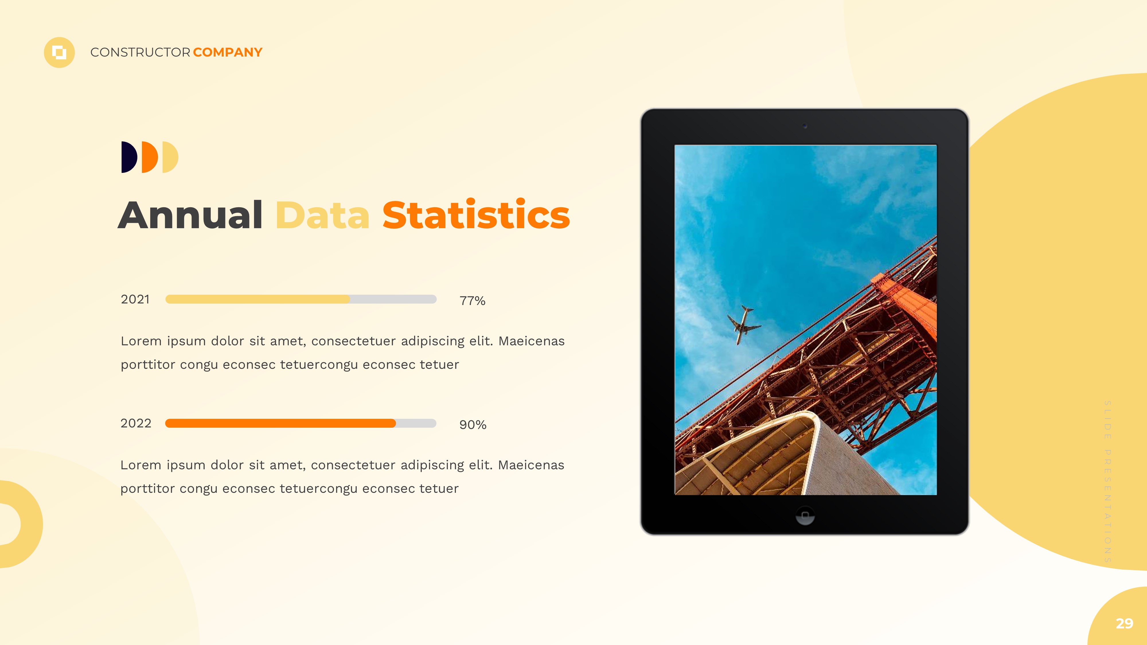 Constructor - Construction & Industrial Google Slides Template ...
