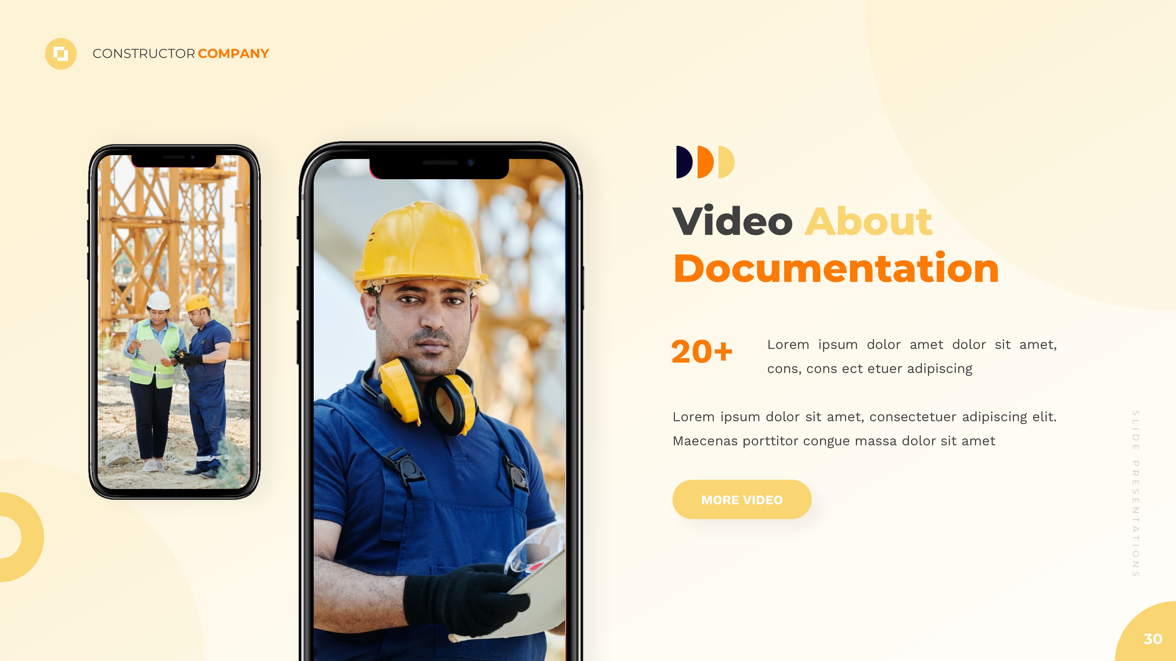 Constructor - Construction & Industrial Google Slides Template ...