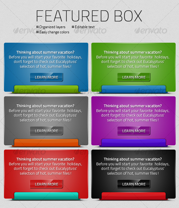 Featured Box - Forms Web Elements