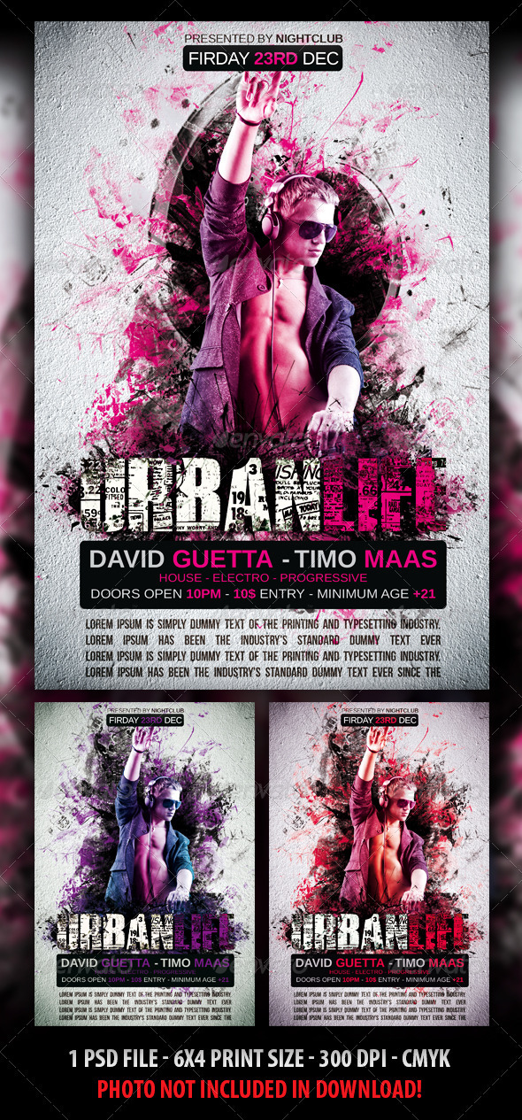 Urban Life Party Flyer By Mindblister Graphicriver