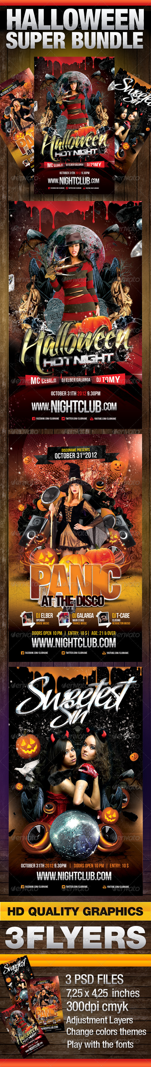 Halloween Super Bundle - Clubs & Parties Events
