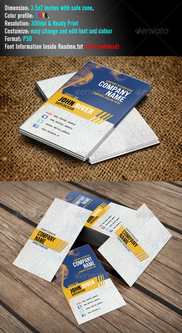 Simple Minimal - Grunge Business Cards