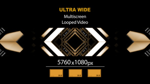 UltraWide HD Interlace Geometric Tunnel 02