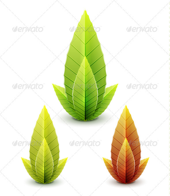 Vector Leaves - Flowers & Plants Nature
