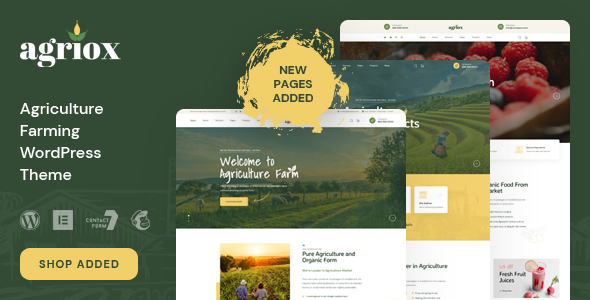 Agriox – Agriculture Farming WordPress Theme