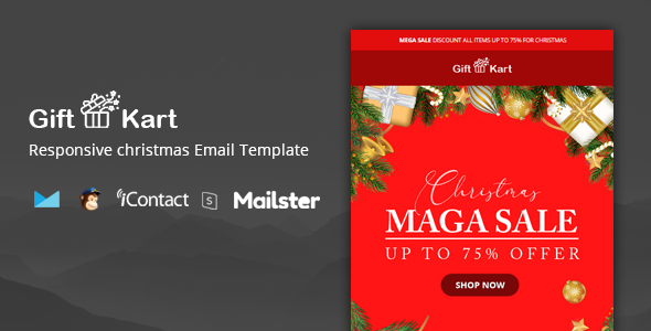 Gift Kart - Christmas Email Template + Online Access