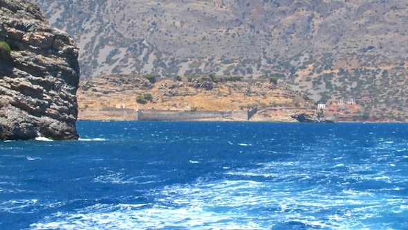 Medieval Spinalonga Castle From Boat, Crete 4