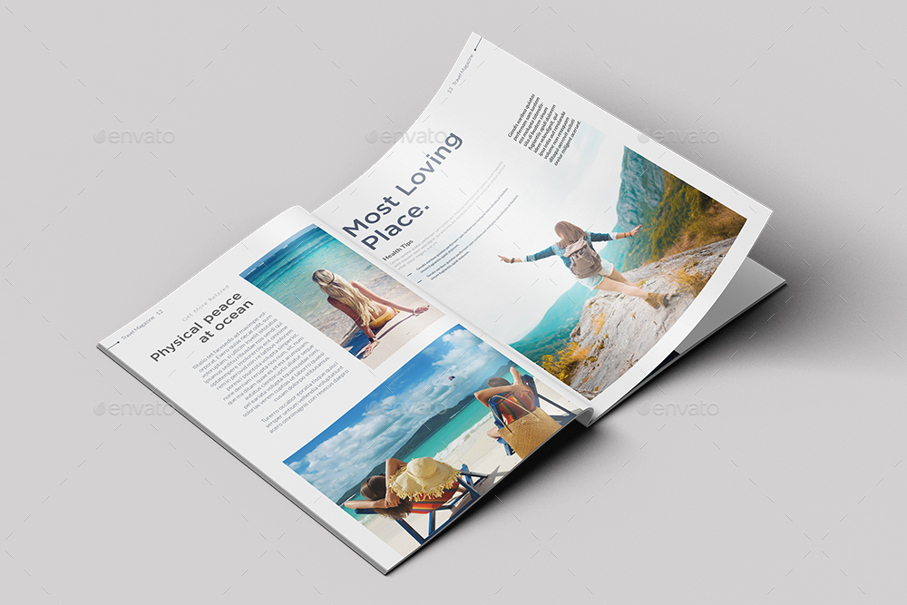 Travel Magazine Template, Print Templates | GraphicRiver