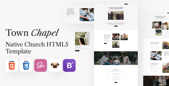 Town Chapel - Native Church HTML5 Template for Nonprofit