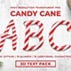 Candy Cane 3D Text Pack