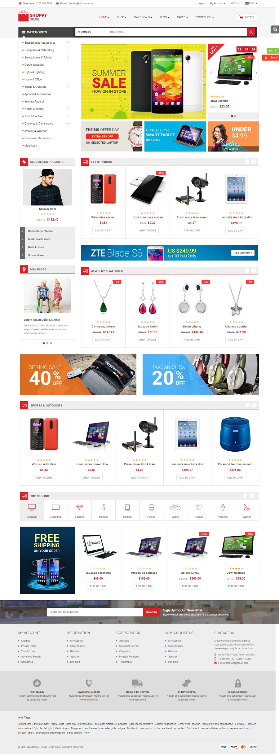 ShoppyStore - Multipurpose Elementor WooCommerce WordPress Theme (15 ...