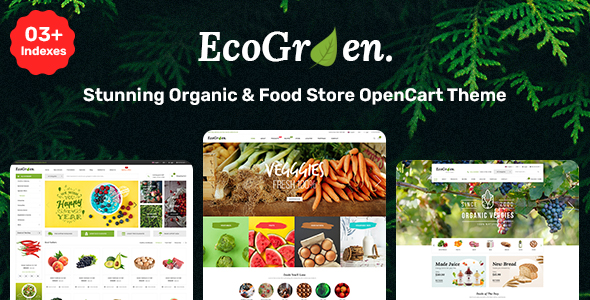 EcoGreen - Multipurpose Responsive OpenCart 3 Theme With Mobile Layouts (Organic Food Topic) - 13