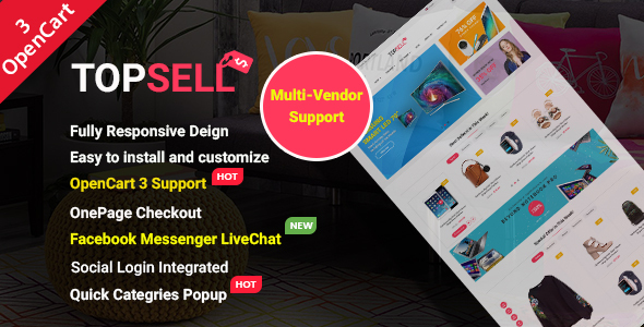 TopSell - Top Multipurpose eCommerce Marketplace3 Theme