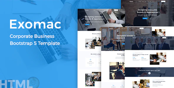 Exomac – Corporate Business Bootstrap 5 Template