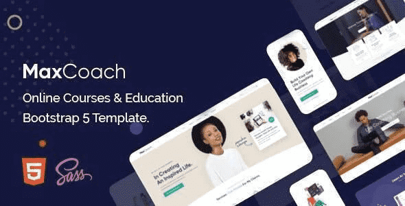 Education HTML Template using Bootstrap 5 - MaxCoach (Life Coach)