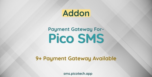 Payment Gateway Addon for PicoSMS