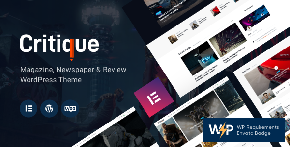 Critique – Magazine, Newspaper & Review WordPress Theme