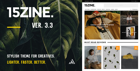 15Zine | Magazine Newspaper Blog News WordPress Theme