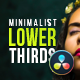 Minimalistic Lower Thirds for Davinci Resolve - VideoHive Item for Sale