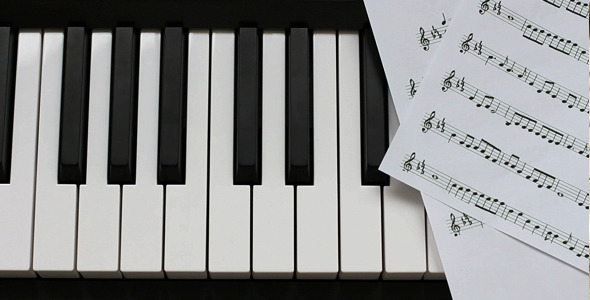 Piano Keyboard And Notes