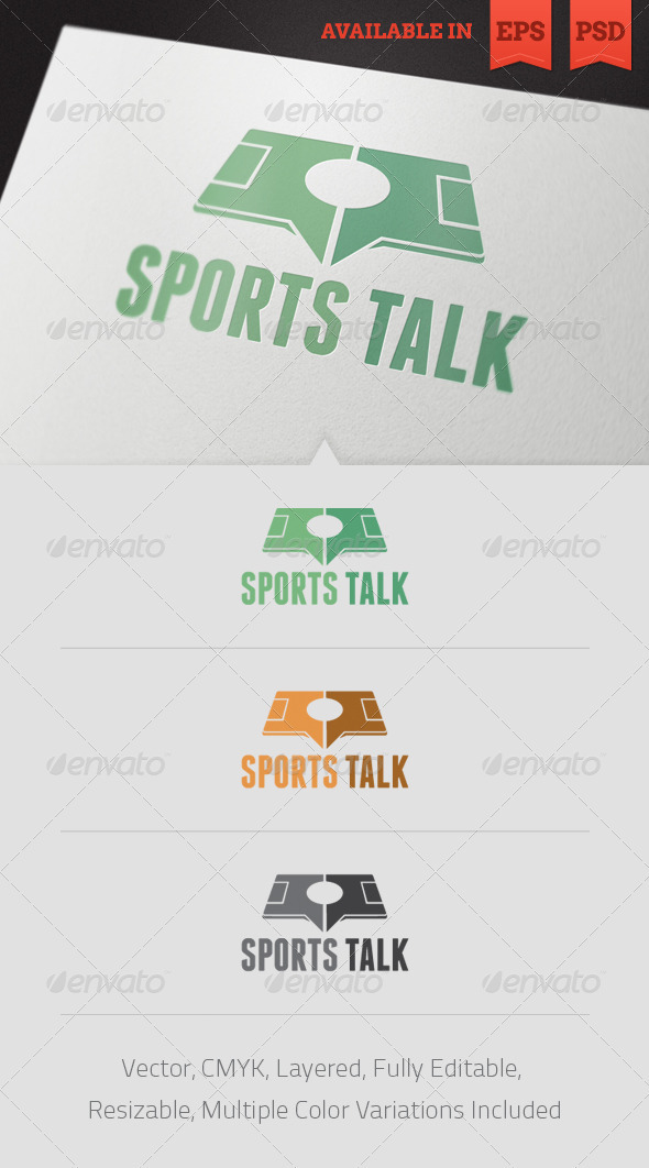 Sports Talk Logo Template - Objects Logo Templates