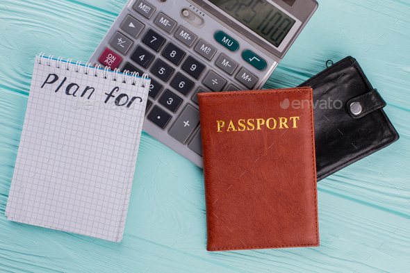 Calculation of the cost of tourism. - Stock Photo - Images