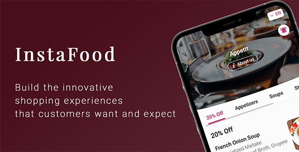 InstaFood – QR Menu, food delivery, pickup and dine-in for WordPress