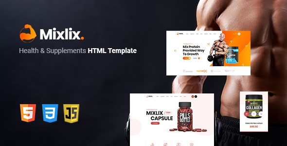Mixlix - Health & Supplement Landing Page