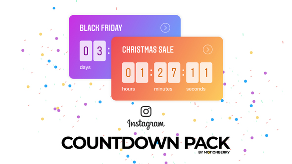 Countdown Inst Instagram Countdown Pack, After Effects Project Files | VideoHive