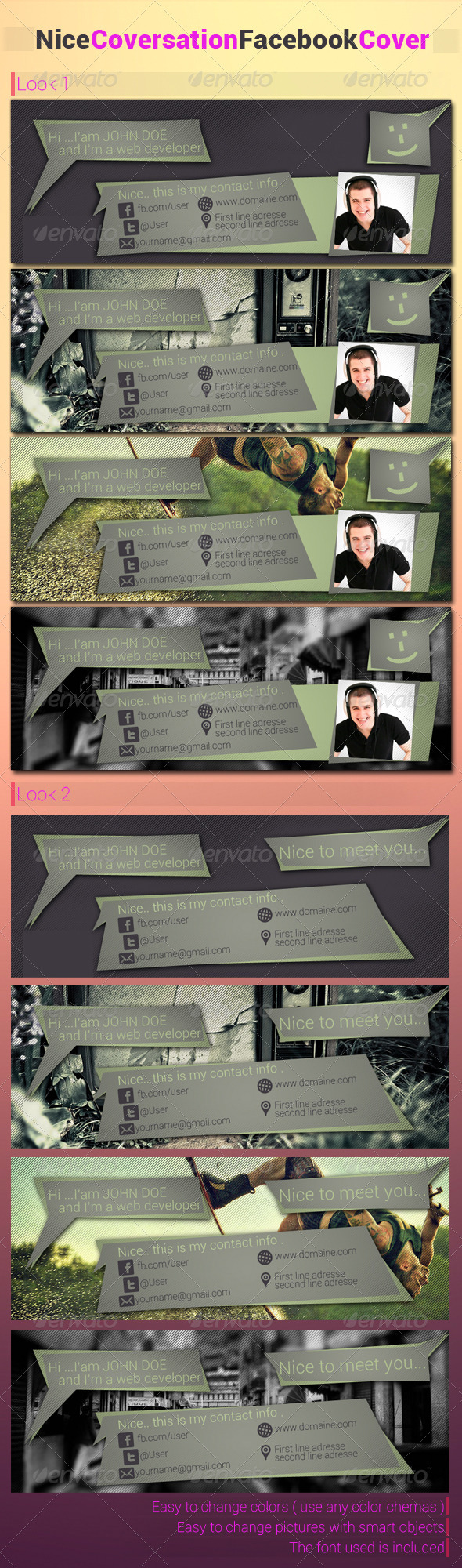 Nice Coversation FB cover - Facebook Timeline Covers Social Media