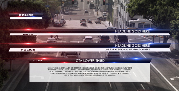 Police Lower Third - VideoHive 3192904