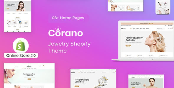 Corano - Jewelry Store Shopify Theme OS 2.0 by HasTech | ThemeForest