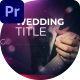 The Wedding Ceremony Titles - VideoHive Item for Sale